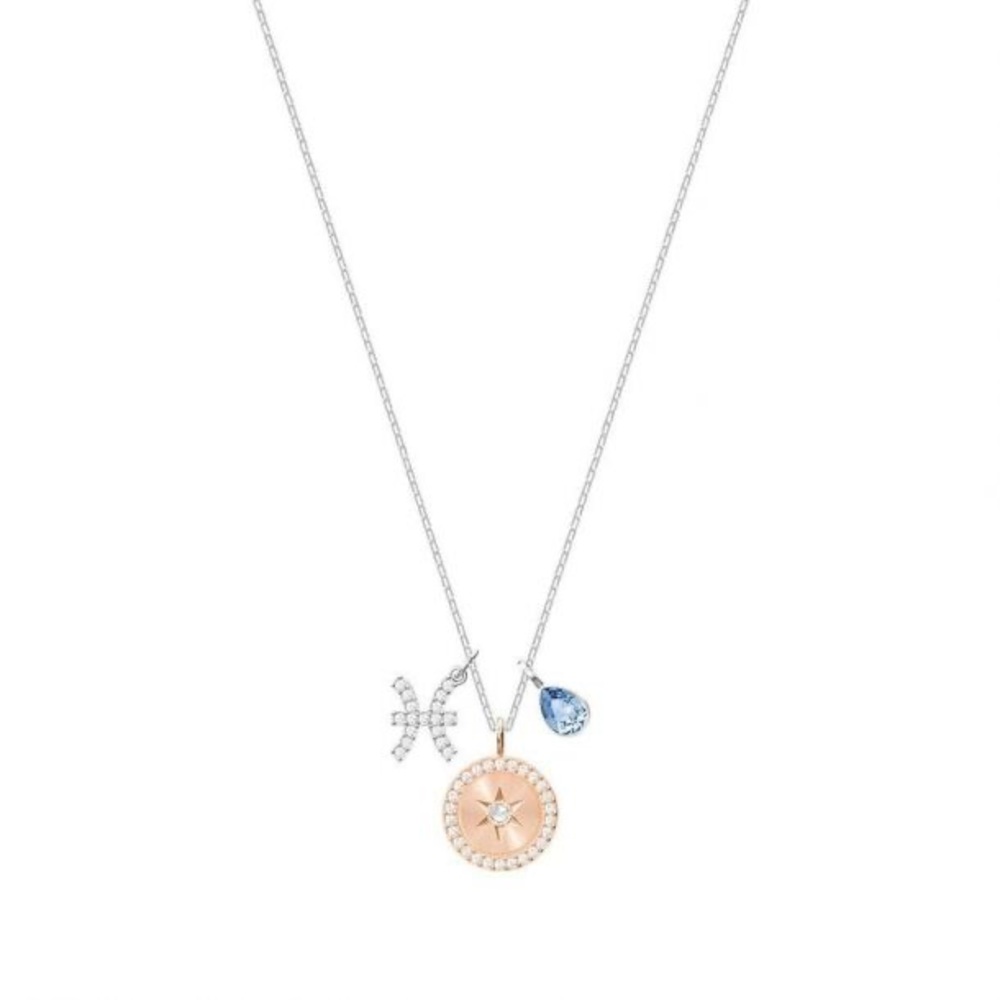 NWT Swarovski Pisces silver/crystal necklace